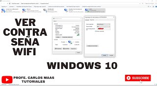 cómo saber la contraseña de mi WIFI en WINDOWS 10 [upl. by Alhan]