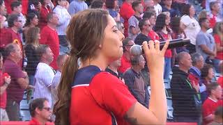 Madison Carney National Anthem and take me out to the ballgame April 21 2018 [upl. by Tedder83]