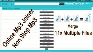 Online Multiple Mp3 Files Joiner Non Stop Mp3 Maker Merge Mp3 audio [upl. by Lednic214]