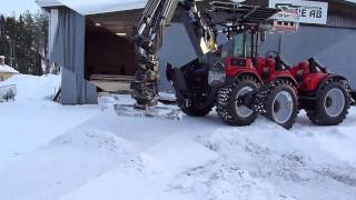 Huddig 1260B in snow  ice removal [upl. by Mcmillan]