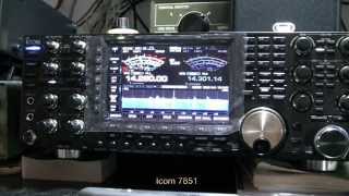 Test Icom 7851 IC 7700 IC 756 pro III [upl. by Draude]