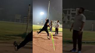 Javelin throw 💪🏻  motivation trackandfield youtubeshorts bhartiyaathleticsplayer [upl. by Tedric]