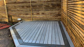 GARDEN DECKING TRANSFORMATION  COMPOSITE DECKING [upl. by Odine65]