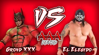 EL ELEGIDO vs GROND XXX  LUCHA LIBRE AAA  MEXICAWS [upl. by Ynar195]