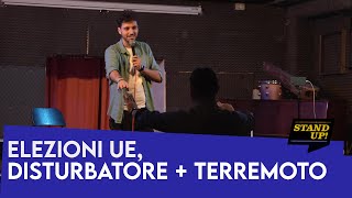 Disturbatore  terremoto live ed elezioni Europee  Vincenzo Comunale live standupcomedy improv [upl. by Worden]