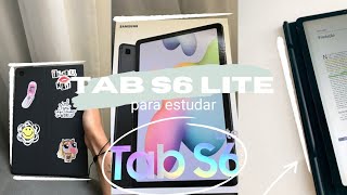 COMO USAR O TAB S6 LITE PARA ESTUDAR minha experiência no 1⁰ semestre na faculdade de psicologia [upl. by Aihsekel]