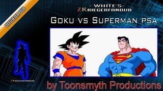 Goku vs Superman psa Official German Dub [upl. by Eyar]