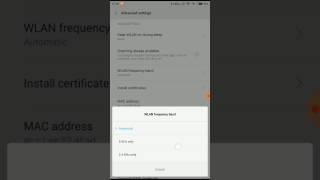 How to switch between WiFi bands in MIUI [upl. by Graham]