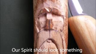 Carving a simple wood spirit [upl. by Atalie]