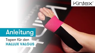 Tapen für den Hallux Valgus  Kintex® Anleitung zum Kinesiologie Tapen [upl. by Brodeur]