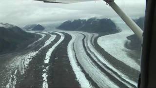 Chitina Alaska to McCarthy flight on Wrangell Mountain Air [upl. by Asilaj88]