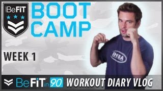 BeFit in 90 Workout Diary with Chris Thompson Week 1  BeFit Bootcamp [upl. by Abihsat]