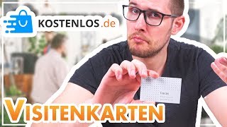 TEST 📦 KOSTENLOS 250 Visitenkarten bestellen [upl. by Akyssej]