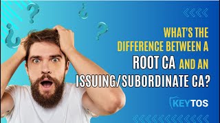 Whats the Difference Between a Root CA and an Issuing Subordinate CA [upl. by Anawal]