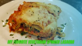 Vegetarian Spinach Lasagna  Really Really Delicious [upl. by Nelleus154]