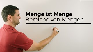 Menge ist Menge aber keine Zahl Bereiche von Mengen Mengenlehre  Mathe by Daniel Jung [upl. by Ayocat310]