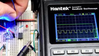 Astable Op Amp Oscilloscope measurements using LM358 operational amplifier [upl. by Behnken]