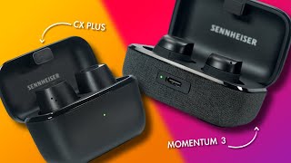 Sennheiser CX Plus VS Momentum 3  True Wireless Earbuds Review [upl. by Ojadnama470]