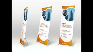 How to install a banner in a Standee [upl. by Rotman]