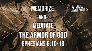 Armor of God NIV Ephesians 61018 Memorize and Meditate with words [upl. by Porush657]