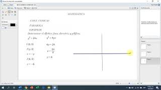 SECCIONES CONICAS LA PARABOLA [upl. by Naryt132]