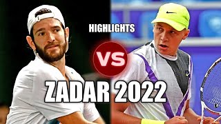 Andrea Vavassori vs Hamad Medjedovic ZADAR 2022 Highlights [upl. by Rexford]