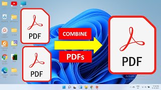 How to Combine PDF Files  Windows 11 [upl. by Lyrem]