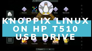 Boot Knoppix Linux From USB Flash Drive on HP ThinClient T510 [upl. by Terag]