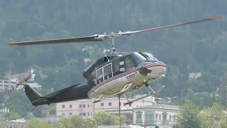 Worlds Largest Most Powerful Single Engine Helicopter  Bell B214B1 Biglifter Takeoff [upl. by Eilama]