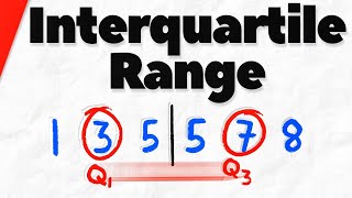 How to Find the Interquartile Range of a Set of Data  Statistics [upl. by Shear]