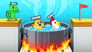 BOILING WATER TRAP Ultimate Chicken Horse [upl. by Ynottirb497]