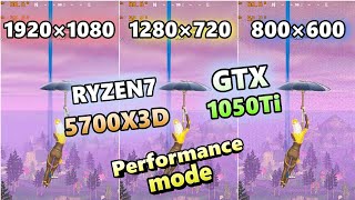 GTX 1050 Ti×Ryzen7 5700X3Dfortnite chapter5 Season4performance stretch resFPSフォートナイト2024 [upl. by Baptlsta806]