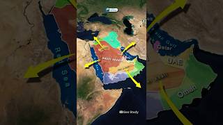 Saudi Arabia Through Map Animation  World Geography geography mapanimation geostudy [upl. by Pacien866]