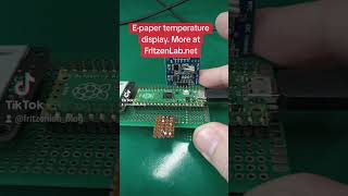 Epaper display of temperature and time [upl. by Narib]