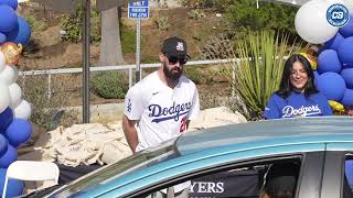 Anthony Banda Tony Gonsolin amp Landon Knack hand out Thanksgiving meals with Dodgers Foundation [upl. by Boris220]