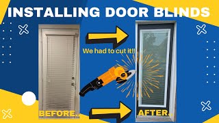 How To Install Add On Blinds to a Patio Door [upl. by Jere]