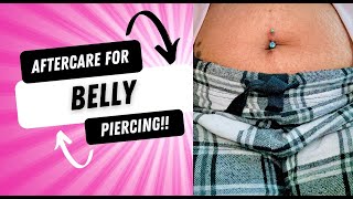 My belly piercing aftercare experience [upl. by Lleret]