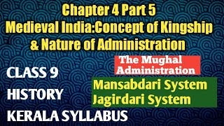 Medieval IndiaConcept of Kingship and Nature of AdministrationMansabdari SystemJagirdari System [upl. by Dorehs]