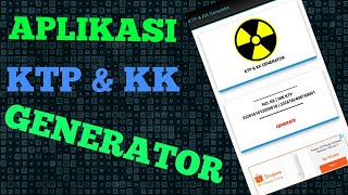 APLIKASI NIK KK GENERATOR 100 work [upl. by Anitahs]