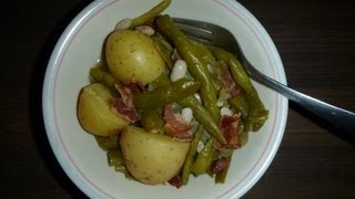 Old fashioned Green Beans and New Potatoes with Bacon [upl. by Eolcin224]