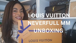 LOUIS VUITTON NEVERFULL MM UNBOXING [upl. by Matelda]