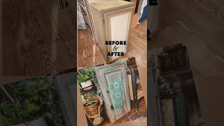 Salvaged Kitchen Cabinet Repurposed Into Mediterranean Style Plant Stand upcycled furnitureart [upl. by Trinee]