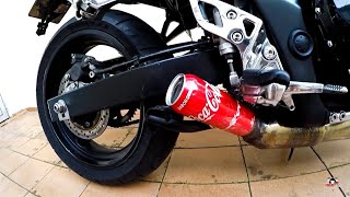 PONTEIRA ESCAPE FEITA COM LATA DE COCA COLA SOM DE MotoGP [upl. by Yelehsa931]