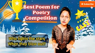 I Wonder by Jeanie Kirby Poem recitation competition for classes 12 amp 3 [upl. by Holbrook10]