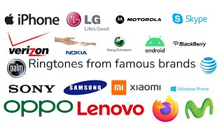 Ringtones from famous brands smartphone ringtones [upl. by Igor]