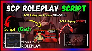 SCP RP SCRIPT  Free Download and Copy [upl. by Llertnod]