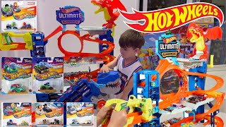 Hot Wheels City ULTIMATE TREX TRANSPORTER vs ULTIMATE GARAGE DRAGÃO Racer Verse 2024 [upl. by Nnyrb]