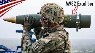 M982 Excalibur  MostAccurate US Artillery Shell with Precision Hit at 44 miles 70 km Away [upl. by Hnahk]