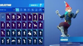 GNOME GRIMBLES SKIN Fortnite Dance And Emotes [upl. by Nnyleimaj]