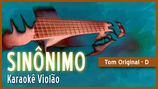 Zé Ramalho  Sinônimo  Karaokê Violão [upl. by Nileuqaj]